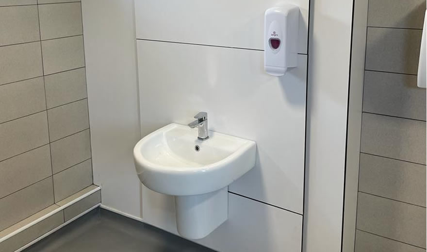 Accessible washroom facilities in a healthcare setting