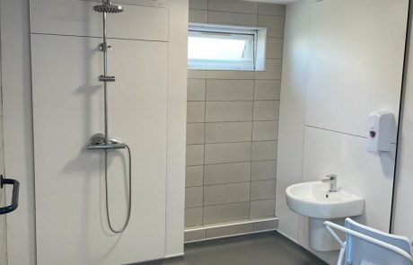 Wet-room Healthcare Project managed and installed by Skobex Washrooms