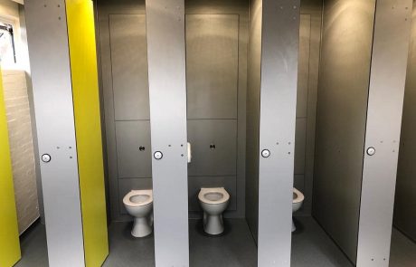 Toilet block at the George Eliot Academy, refurbished by Skobex Washrooms
